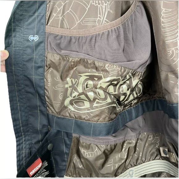 The North Face Cryptic HyVent Jacket Ski Snowboard Hardshell Striped Men’s XL‎ - Picture 12 of 16